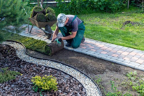 Laying turf - LSK Building Westbury, Warminster and Trowbridge